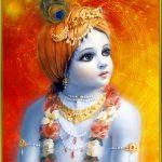 God Krishna Childhood Cute Photo Background Wallpaper for DP