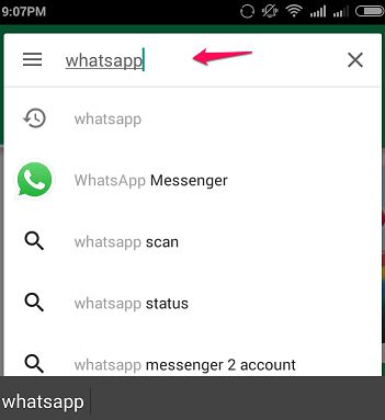 Search Whatsapp