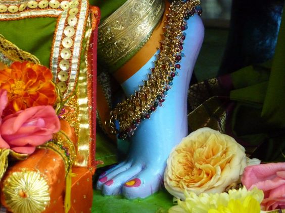Pictures of Lotus Krishna Feet HD
