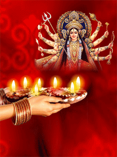 Durga Puja Gif for Navratri Wishes