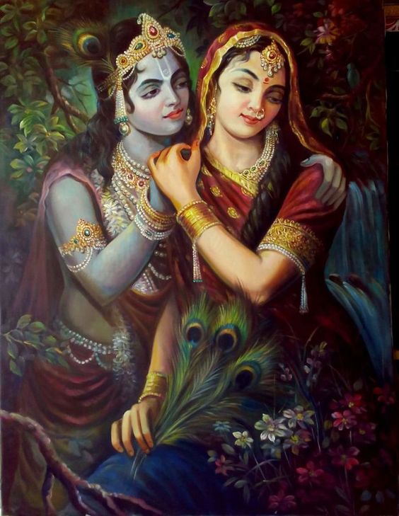Radha Krishna Romantic Divine Lover Image